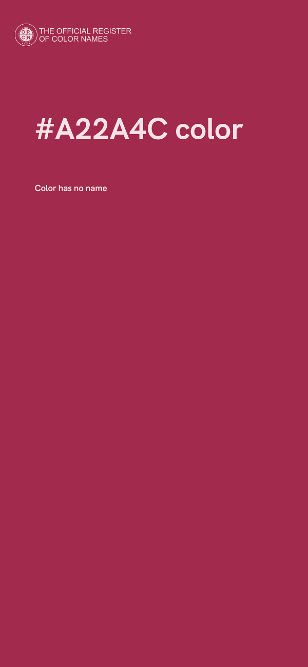 #A22A4C color image