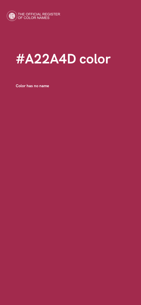 #A22A4D color image