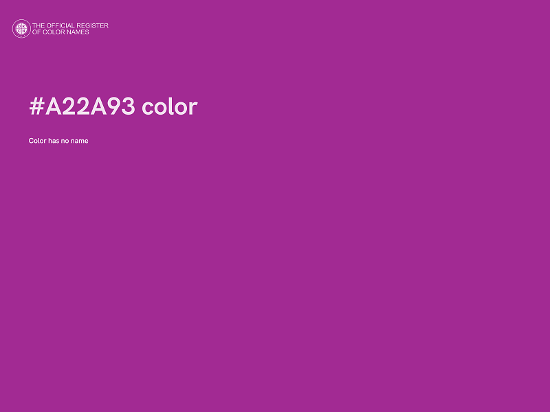 #A22A93 color image