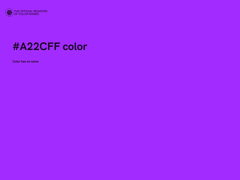 #A22CFF color image