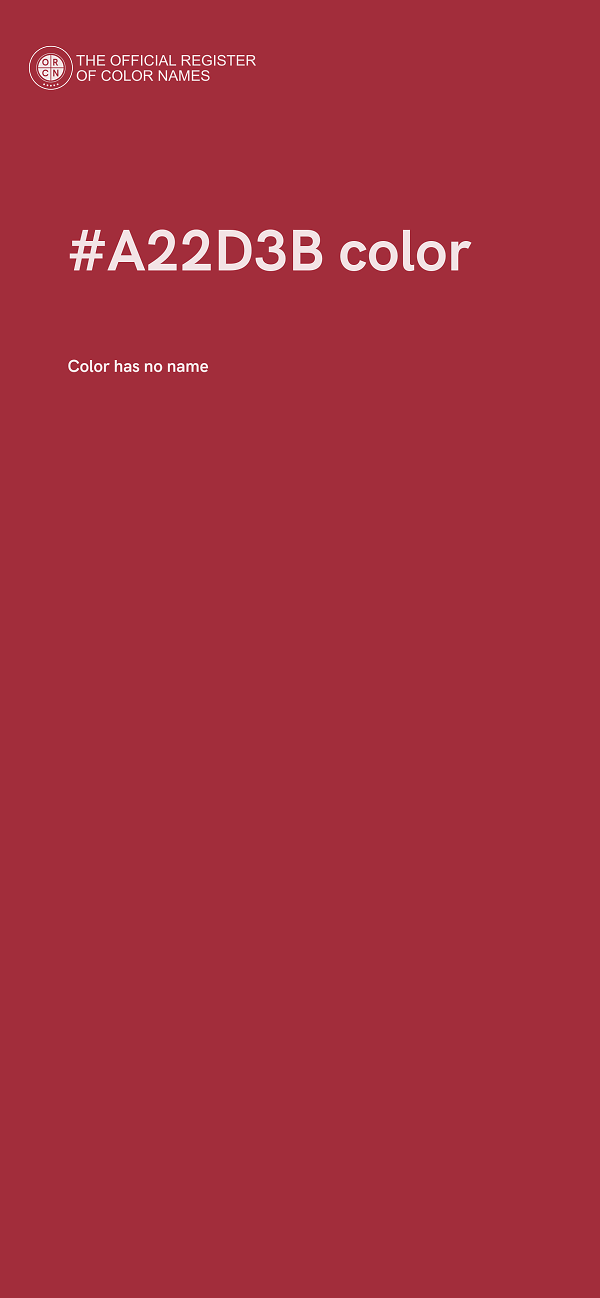 #A22D3B color image