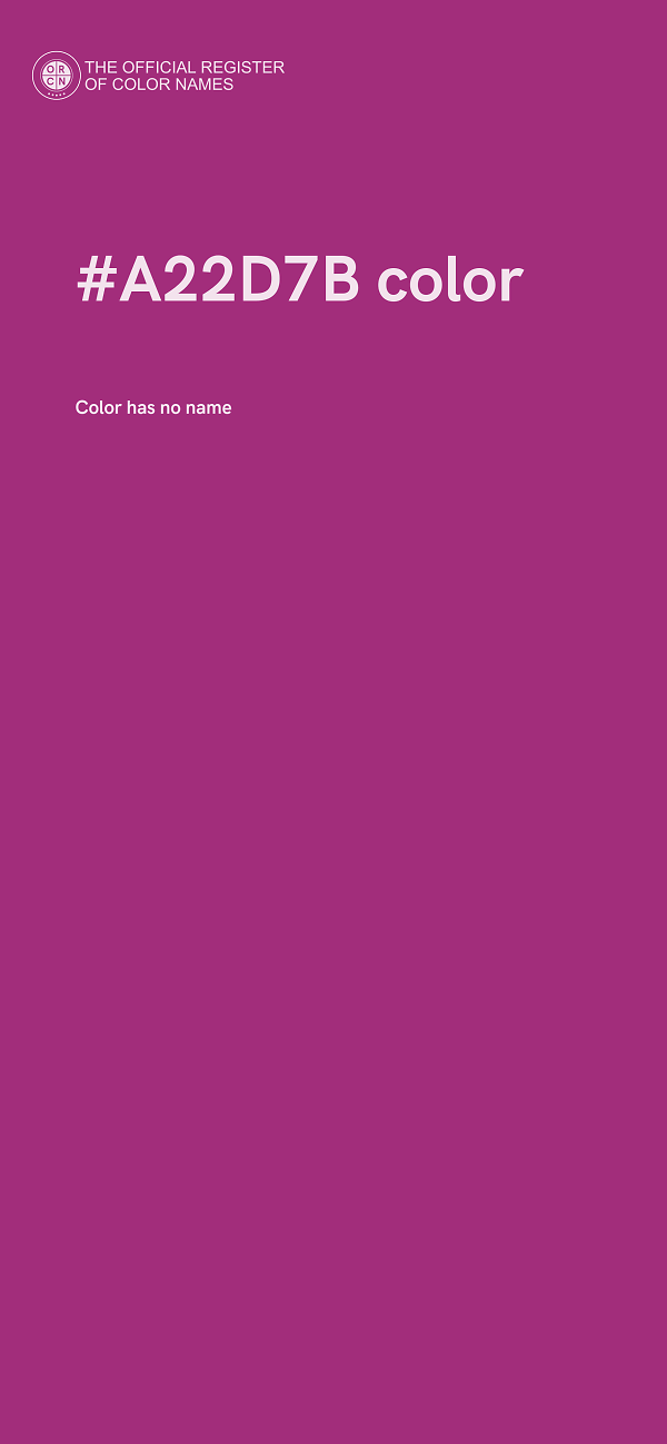 #A22D7B color image