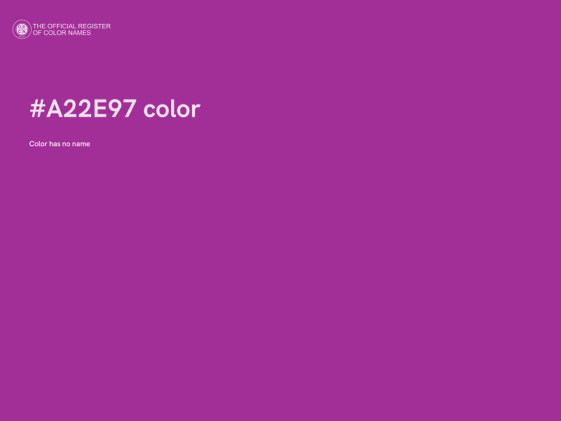 #A22E97 color image