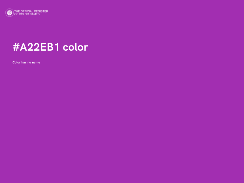 #A22EB1 color image