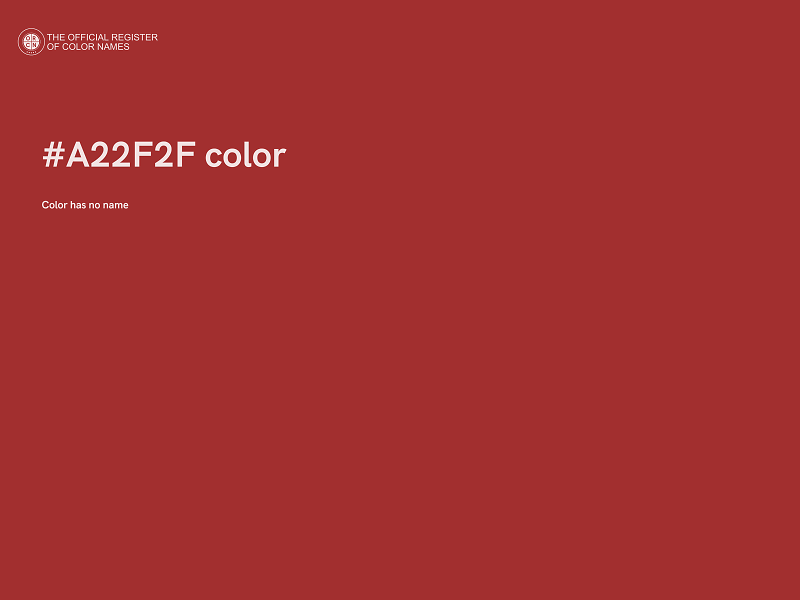 #A22F2F color image