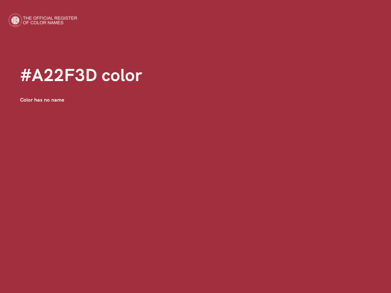 #A22F3D color image