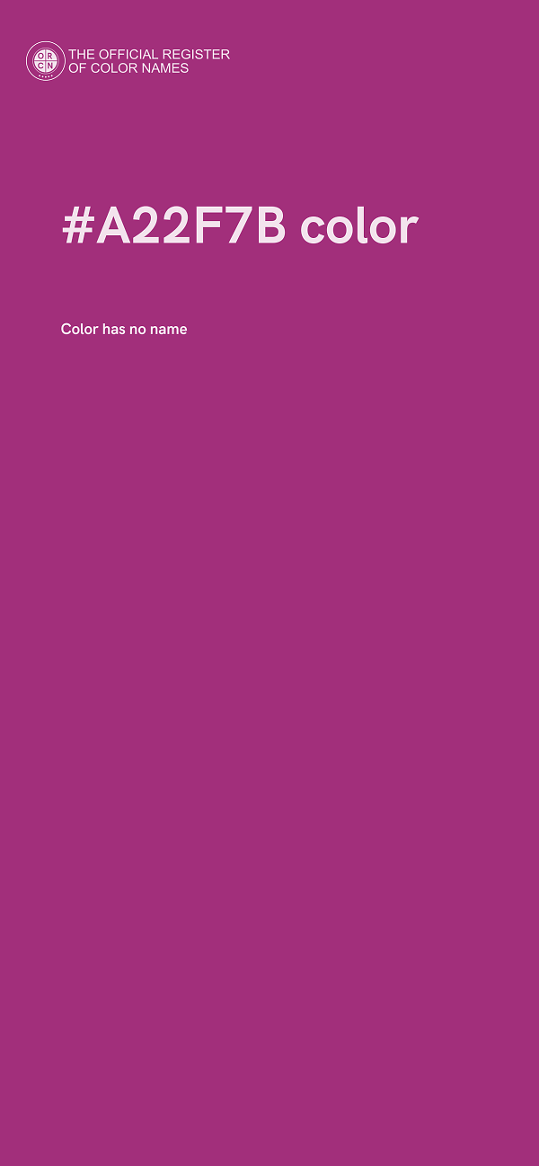 #A22F7B color image