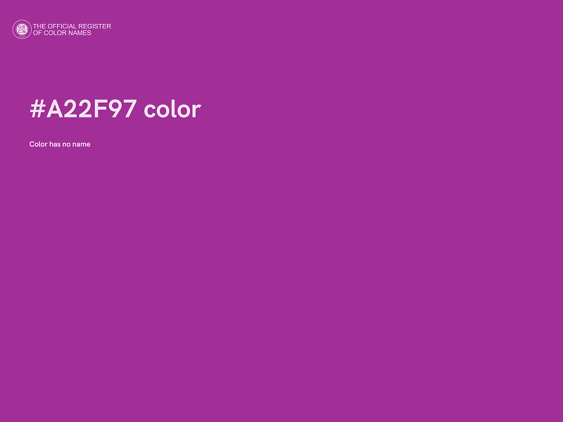 #A22F97 color image