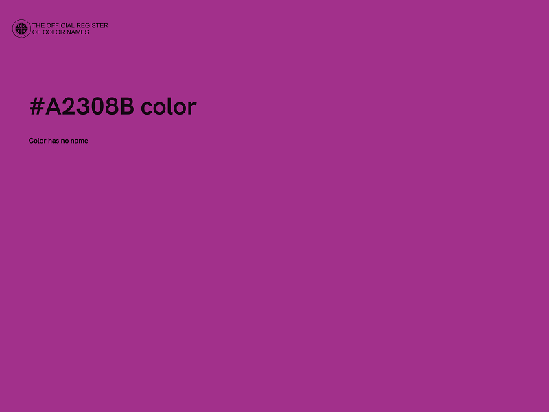 #A2308B color image