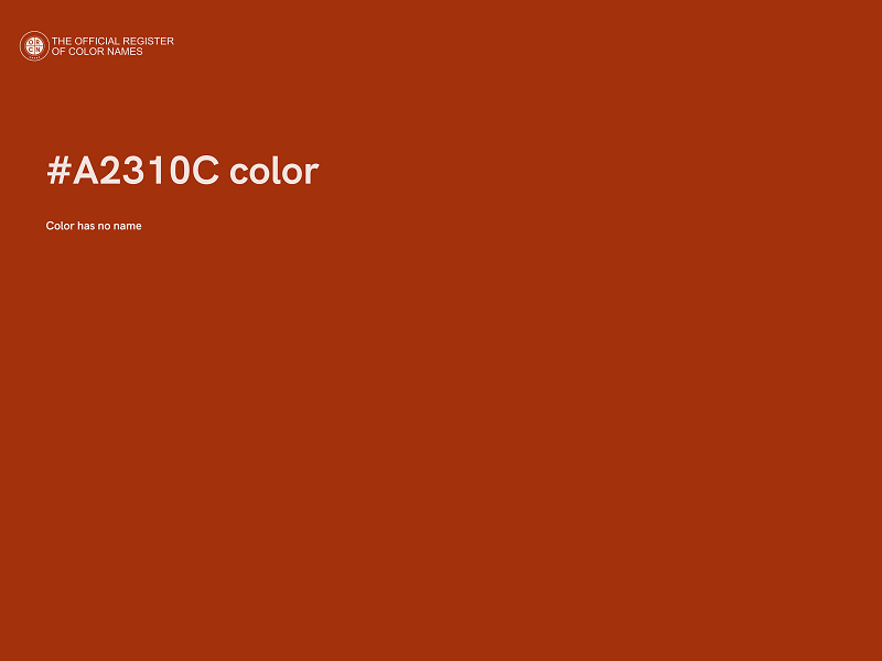 #A2310C color image
