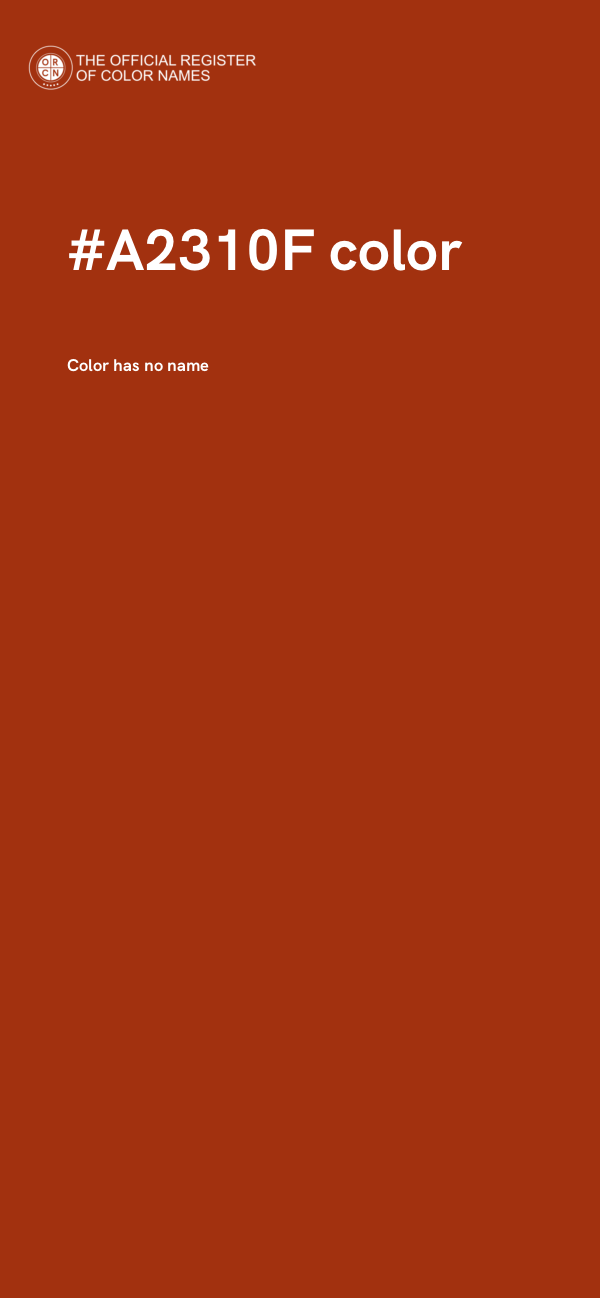 #A2310F color image