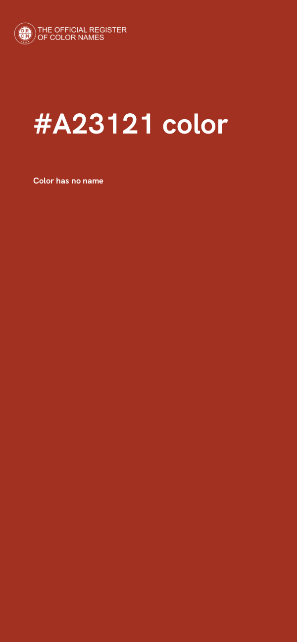 #A23121 color image