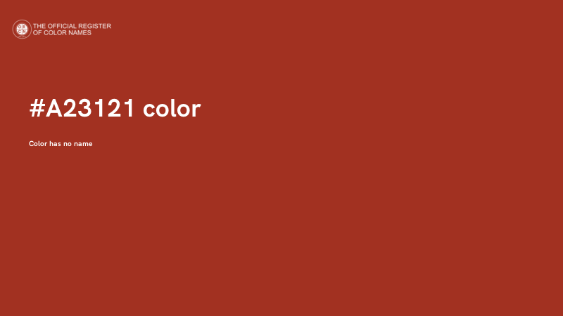#A23121 color image