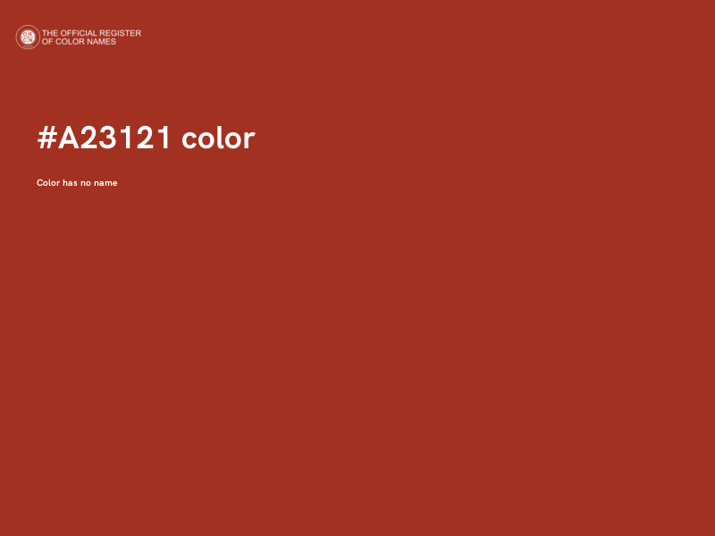 #A23121 color image