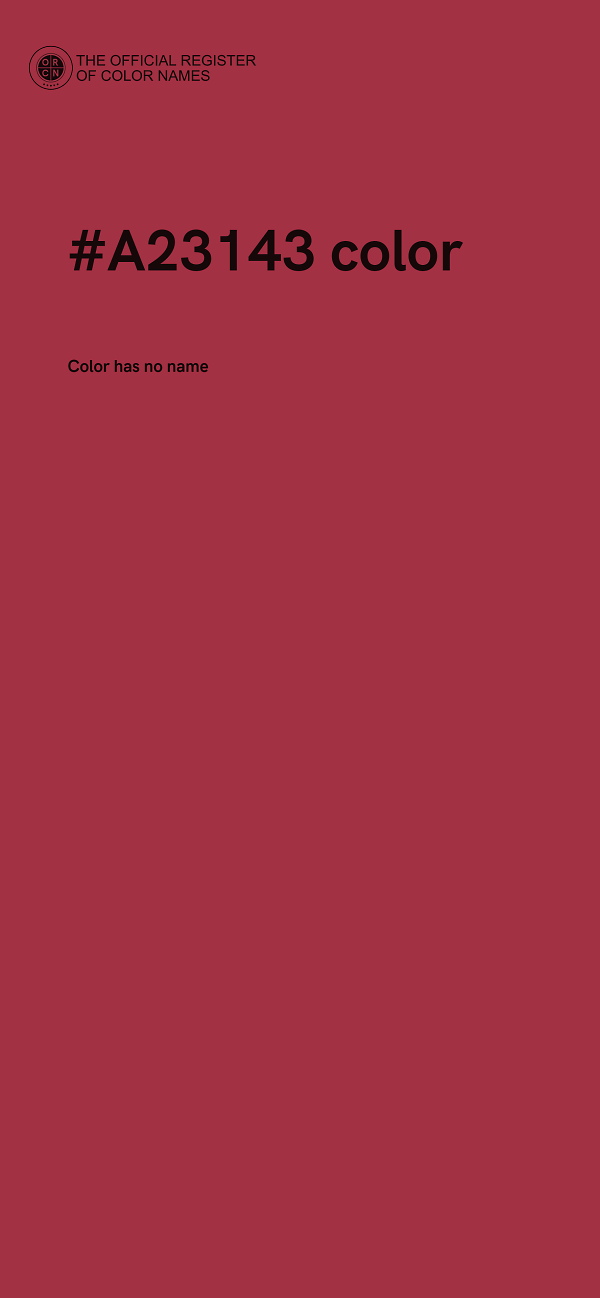 #A23143 color image