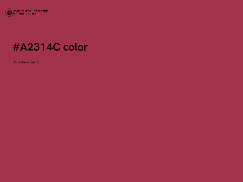 #A2314C color image