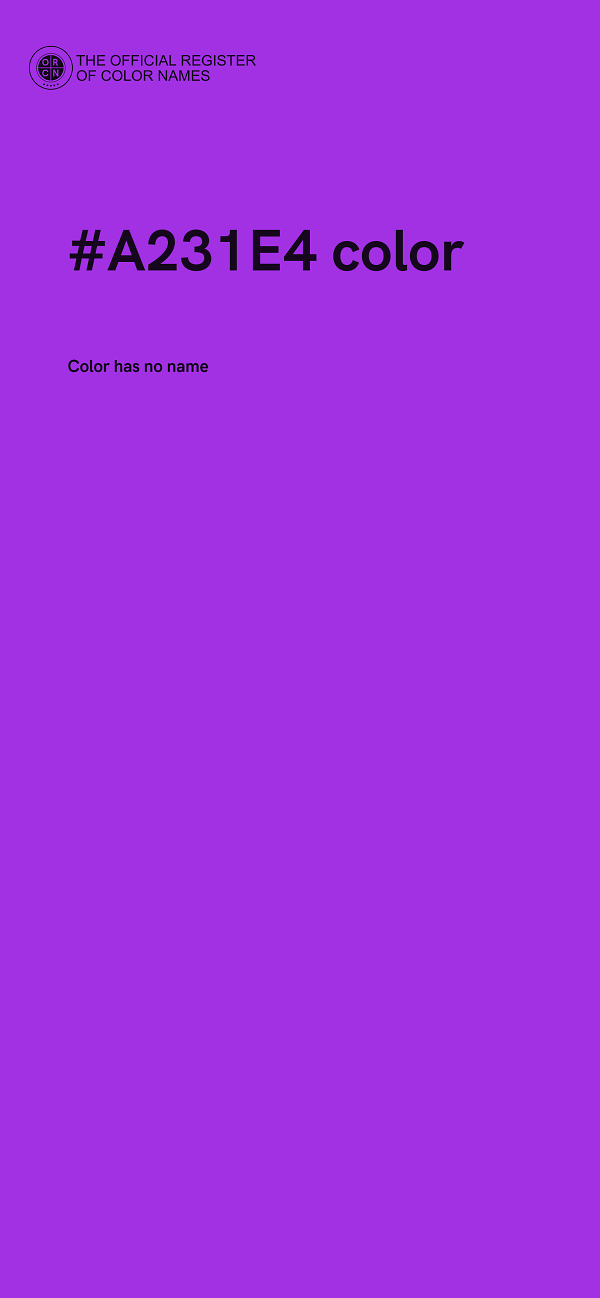 #A231E4 color image