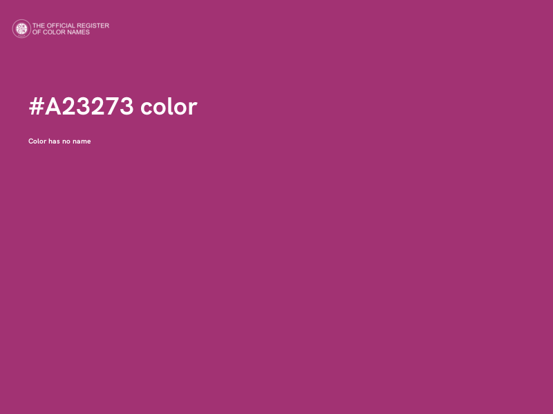 #A23273 color image