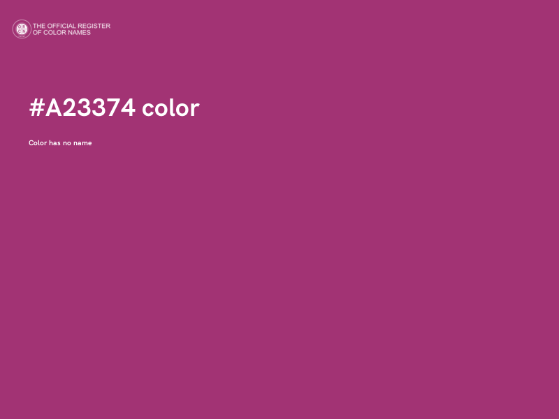#A23374 color image
