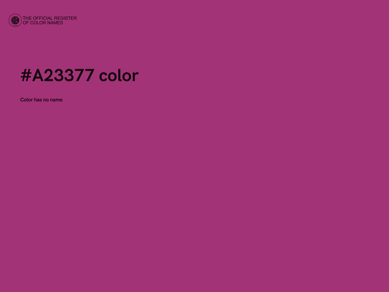 #A23377 color image