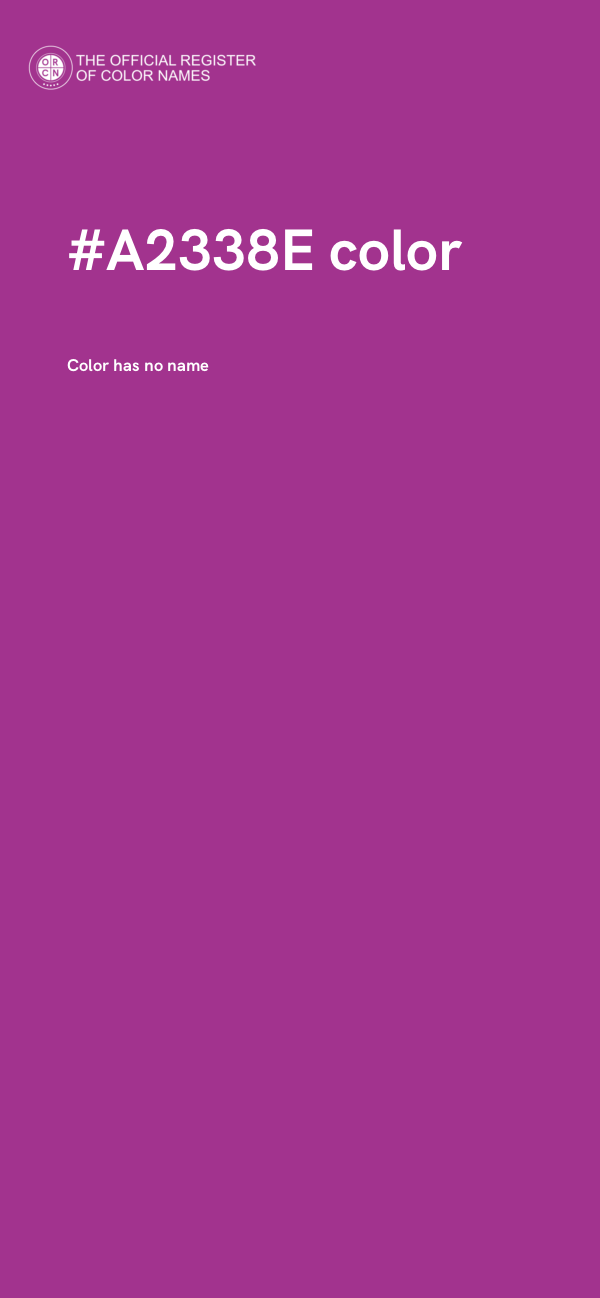 #A2338E color image