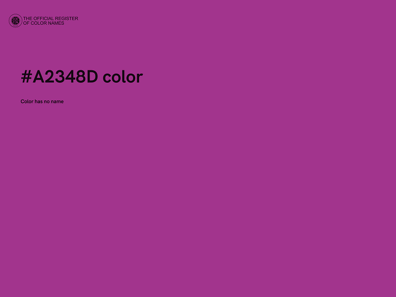 #A2348D color image