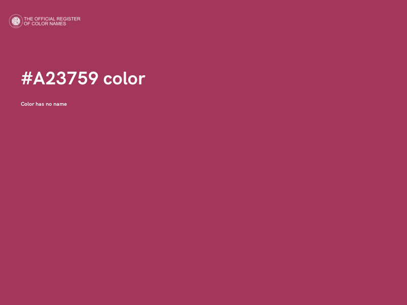 #A23759 color image