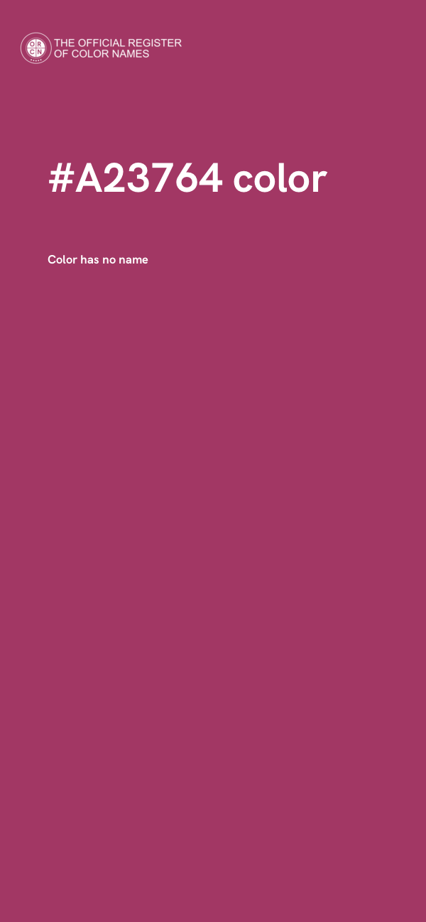 #A23764 color image