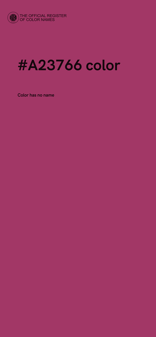#A23766 color image