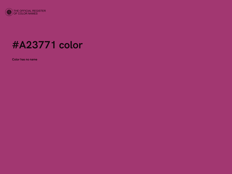 #A23771 color image