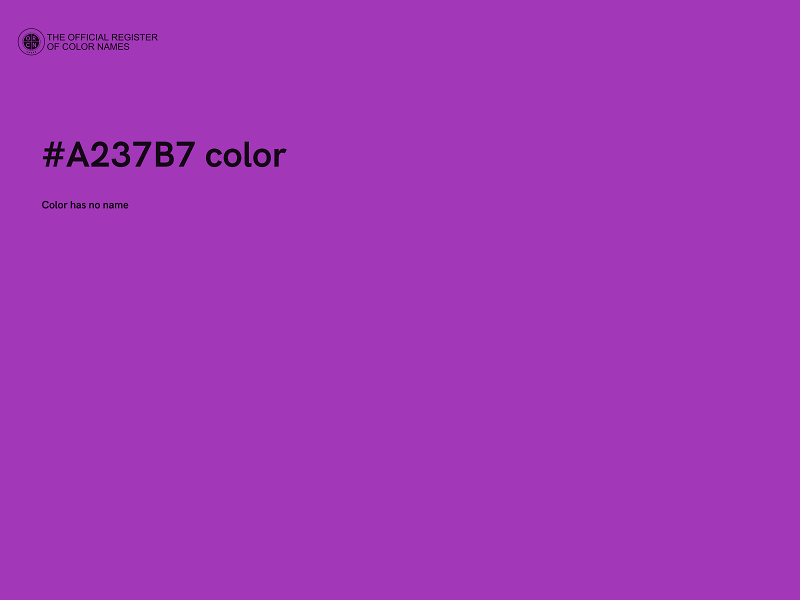 #A237B7 color image