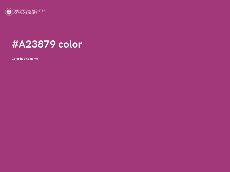 #A23879 color image