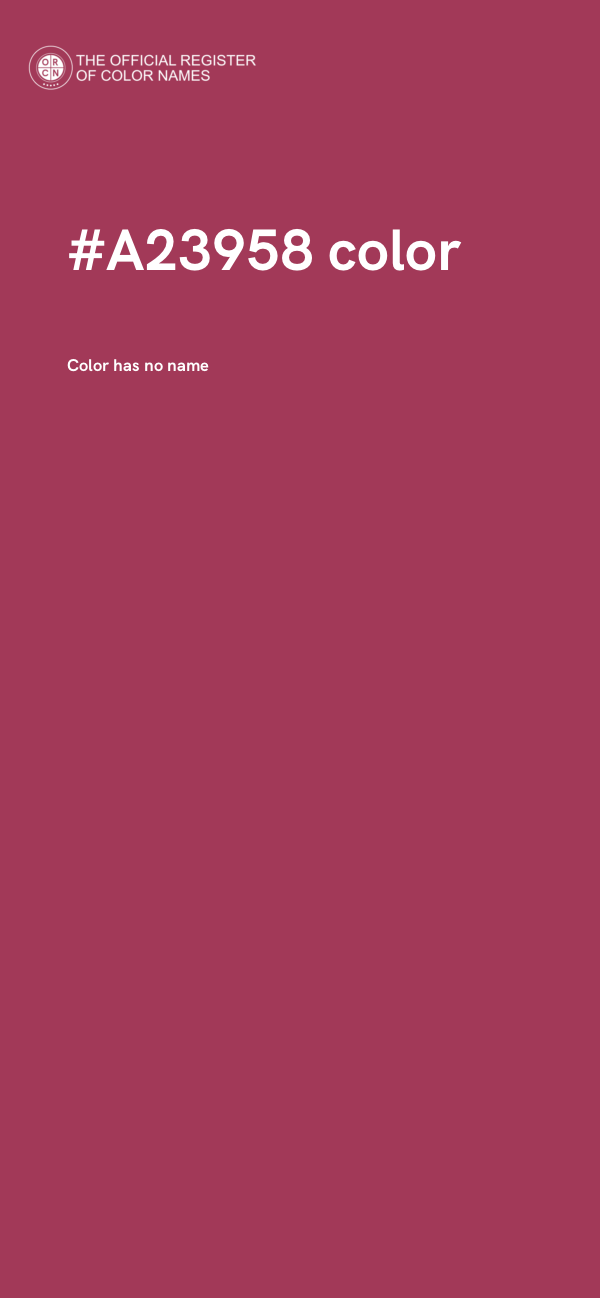 #A23958 color image