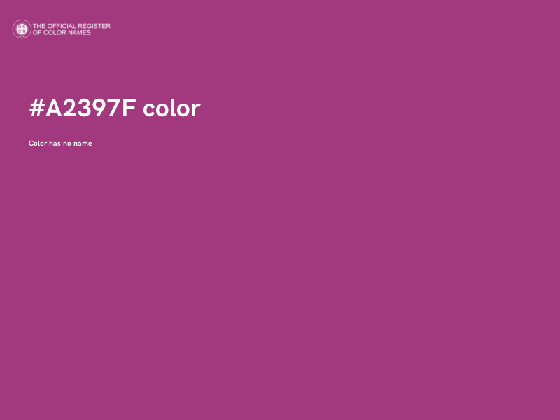 #A2397F color image