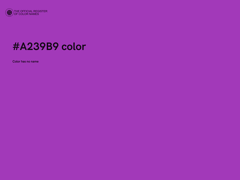 #A239B9 color image