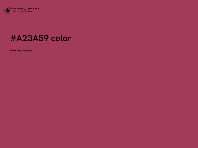 #A23A59 color image