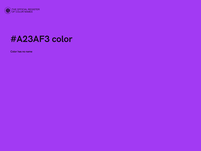 #A23AF3 color image
