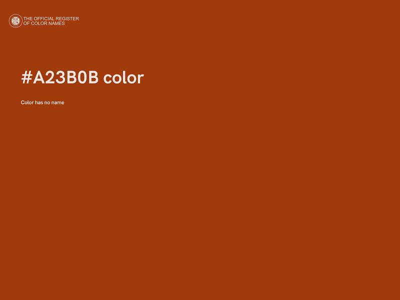 #A23B0B color image