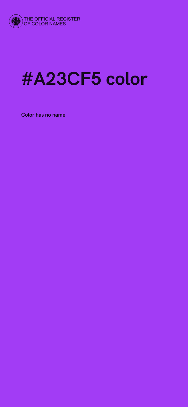 #A23CF5 color image