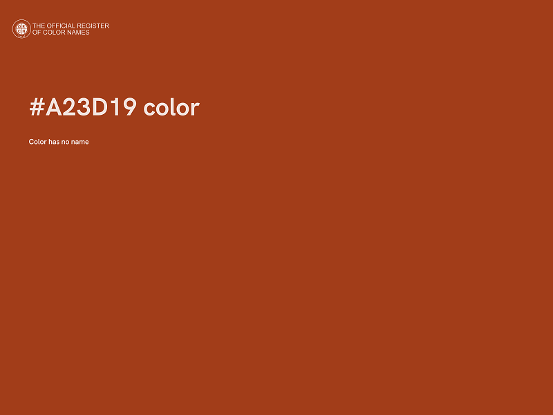 #A23D19 color image