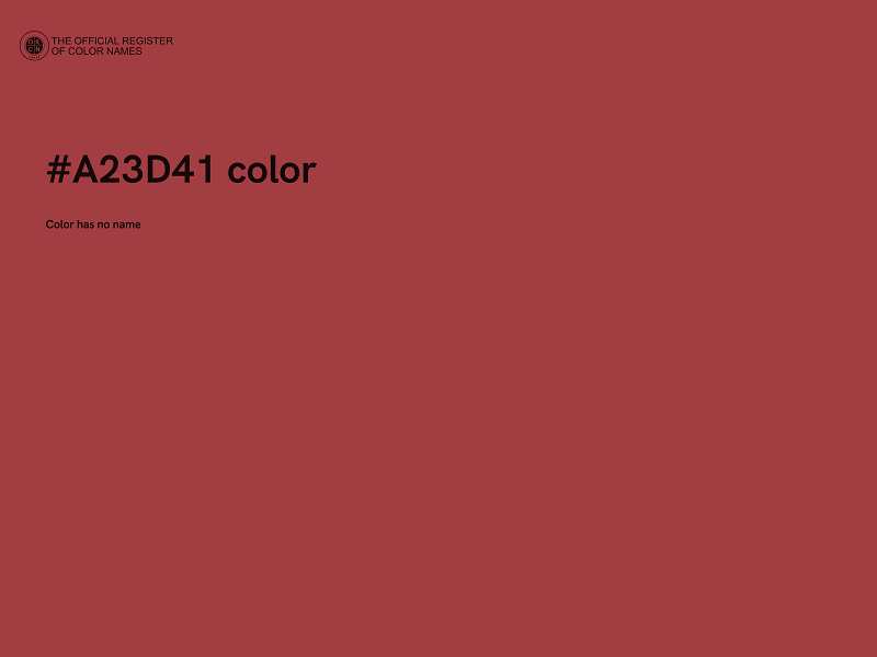 #A23D41 color image