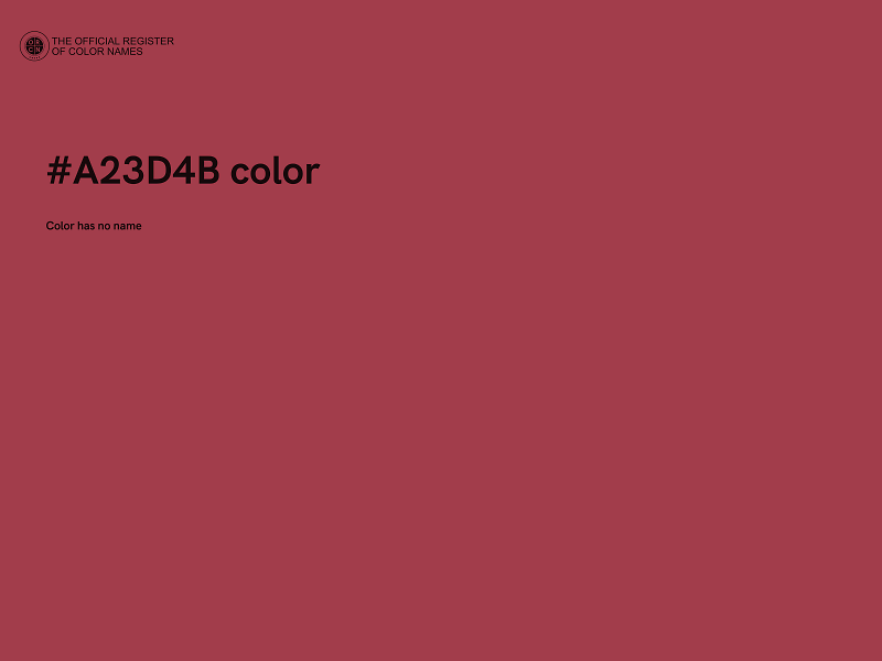 #A23D4B color image