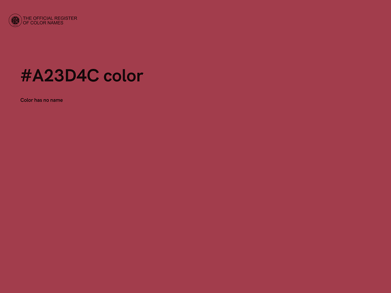 #A23D4C color image