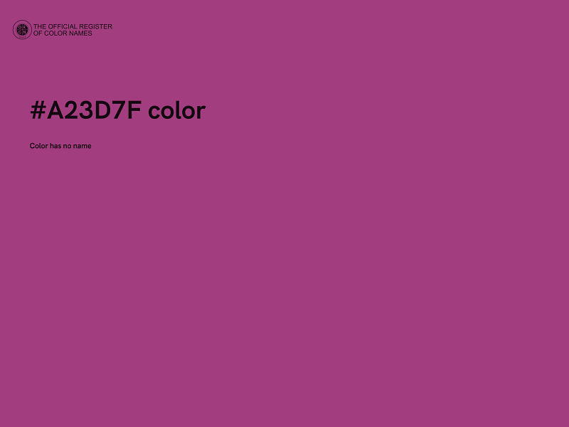 #A23D7F color image