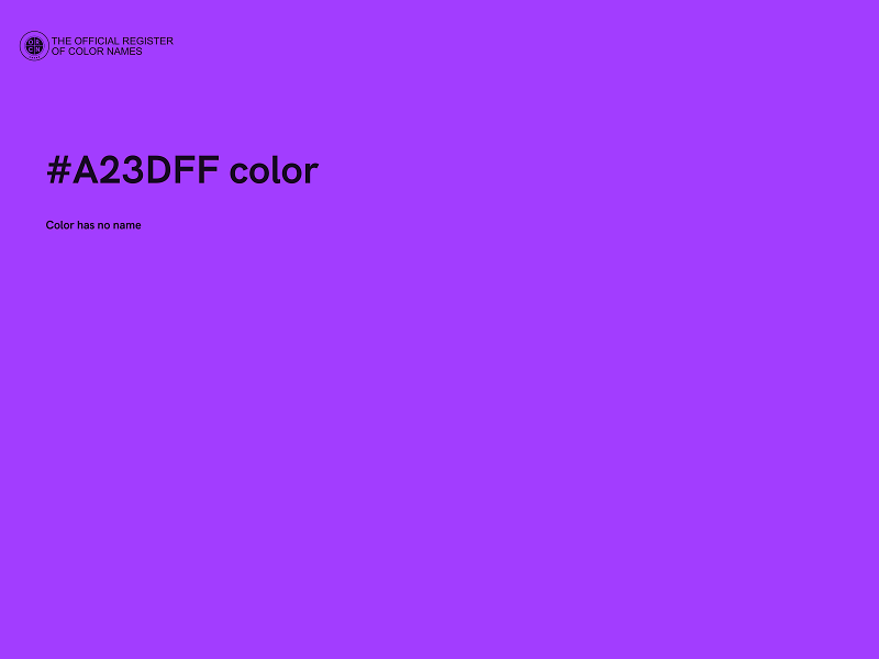 #A23DFF color image