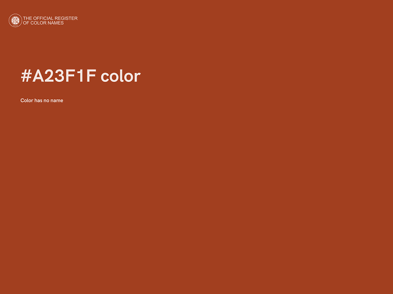 #A23F1F color image