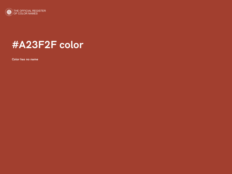 #A23F2F color image