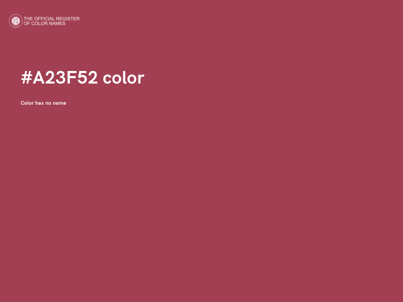 #A23F52 color image