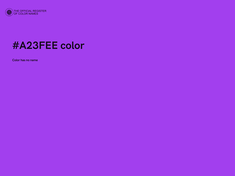 #A23FEE color image