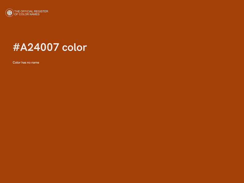 #A24007 color image